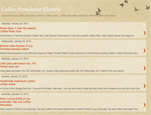 Tablet Screenshot of coffee-percolator-electric.blogspot.com