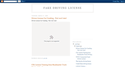 Desktop Screenshot of fakedrivinglicense.blogspot.com