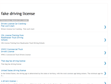 Tablet Screenshot of fakedrivinglicense.blogspot.com