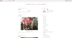 Desktop Screenshot of everydayislikesunday-wpb.blogspot.com