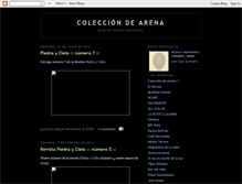 Tablet Screenshot of colecciondearena.blogspot.com