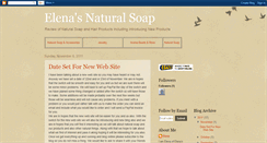 Desktop Screenshot of elenasnaturalsoap.blogspot.com