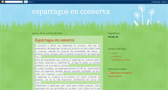 Desktop Screenshot of esparragosenconserva.blogspot.com