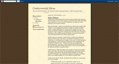 Desktop Screenshot of ideasforcontroversy.blogspot.com