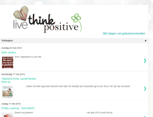 Tablet Screenshot of livethinkpositive.blogspot.com