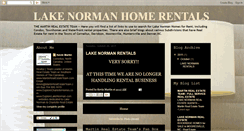 Desktop Screenshot of lakenormanhomerentals.blogspot.com