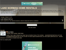 Tablet Screenshot of lakenormanhomerentals.blogspot.com