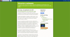 Desktop Screenshot of educacionypedagogiav.blogspot.com