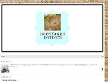 Tablet Screenshot of cottageinstincts.blogspot.com
