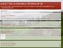 Tablet Screenshot of ametenlaescuela35.blogspot.com