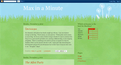 Desktop Screenshot of maxinaminute.blogspot.com