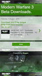 Mobile Screenshot of officialmodernwarfare3beta4u.blogspot.com