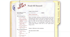 Desktop Screenshot of peakoilhazard.blogspot.com