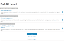 Tablet Screenshot of peakoilhazard.blogspot.com