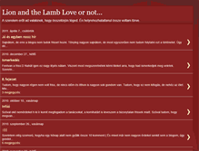 Tablet Screenshot of lionandlambloveornot.blogspot.com