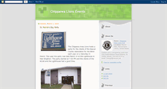 Desktop Screenshot of chippewlionsevents.blogspot.com