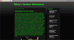 Desktop Screenshot of mikeysoutdooradventures.blogspot.com
