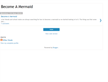 Tablet Screenshot of becomeamermaid3.blogspot.com