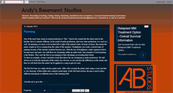 Desktop Screenshot of andysbasementstudios.blogspot.com