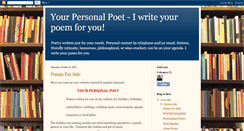 Desktop Screenshot of mypersonalpoet.blogspot.com