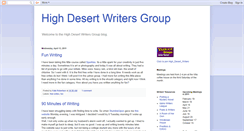 Desktop Screenshot of highdesertwritersgroup.blogspot.com