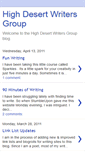 Mobile Screenshot of highdesertwritersgroup.blogspot.com