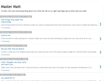 Tablet Screenshot of master-matt.blogspot.com