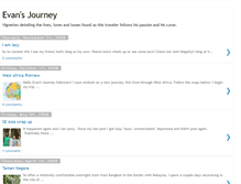 Tablet Screenshot of evansjourney.blogspot.com