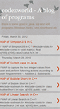 Mobile Screenshot of codezworld.blogspot.com