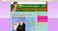 Desktop Screenshot of novidadesdechapadinha.blogspot.com