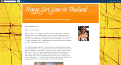 Desktop Screenshot of froggygirlthailand.blogspot.com