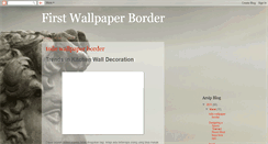 Desktop Screenshot of first-wallpaperborder.blogspot.com