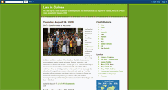 Desktop Screenshot of lisainguinea.blogspot.com