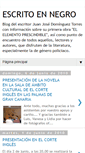 Mobile Screenshot of escritoennegro.blogspot.com
