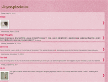 Tablet Screenshot of joycepizzicato.blogspot.com