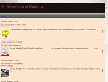 Tablet Screenshot of anadventureinreading.blogspot.com