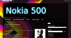 Desktop Screenshot of nokia-500.blogspot.com