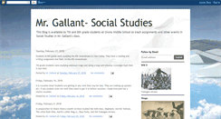 Desktop Screenshot of mrgallant.blogspot.com