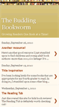 Mobile Screenshot of buddingbookworm.blogspot.com