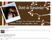 Tablet Screenshot of dosisderecuerdos.blogspot.com