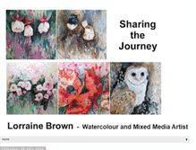 Tablet Screenshot of lorrainebrownwatercolours.blogspot.com