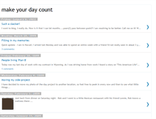 Tablet Screenshot of makeyourdaycount.blogspot.com