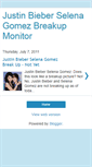 Mobile Screenshot of justinbieber-selenagomez-breakup.blogspot.com