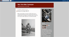 Desktop Screenshot of nybikecommuter.blogspot.com
