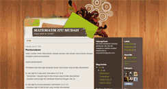 Desktop Screenshot of matematikitumudah.blogspot.com