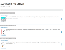 Tablet Screenshot of matematikitumudah.blogspot.com