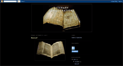 Desktop Screenshot of literaryconsiderations.blogspot.com