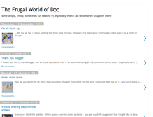 Tablet Screenshot of docsfrugalworld.blogspot.com
