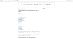 Desktop Screenshot of apmultiplechoice.blogspot.com