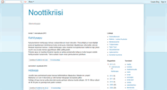 Desktop Screenshot of noottikriisi.blogspot.com